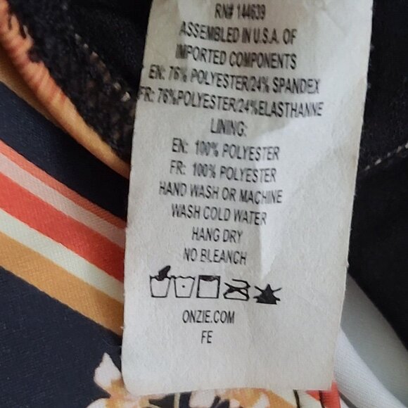 Free People Movement x Onzie Peek A Boo Racerback Sports Bra M/L Floral NWOT - Picture 6 of 6